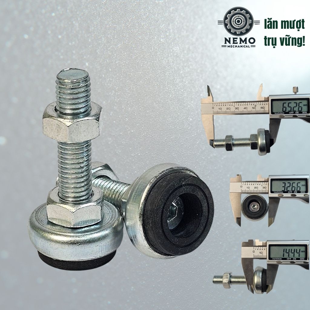 Chân Tăng Chỉnh Đế Cao Su M12 – Chống Rung Chuyên Dụng & Bảo Vệ Sàn